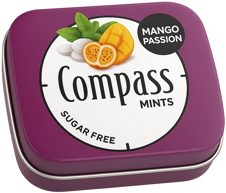 М'ятні драже Compass Classic — Манго-маракуйя